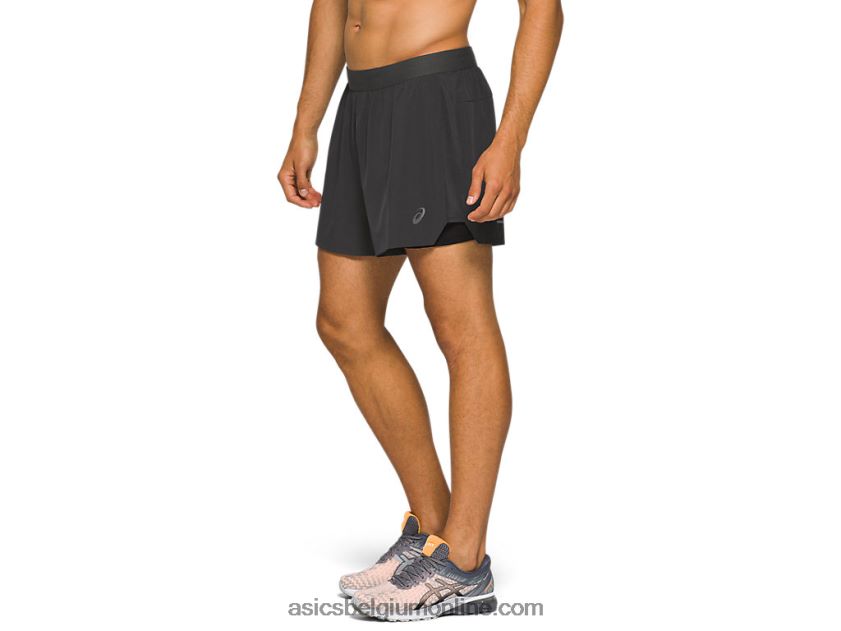 herenweg 2-n-1 5 kortom V6HXR21790 grafiet grijs Asics