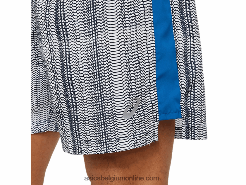 kant-en-klare korte broek van 7 inch voor heren V6HXR21501 franse blauwdruk/lake drive Asics