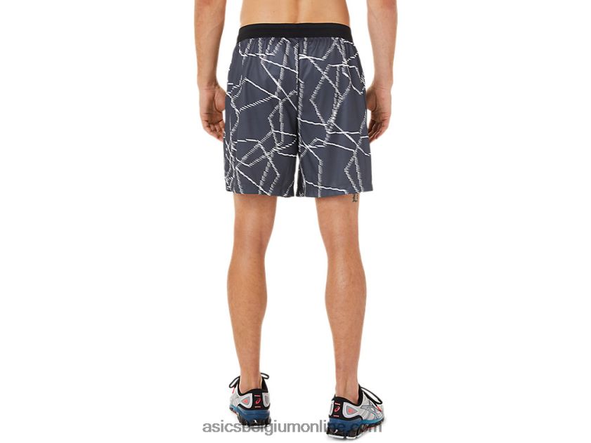 seizoensshort met all-over print voor heren V6HXR21436 drager grijs Asics