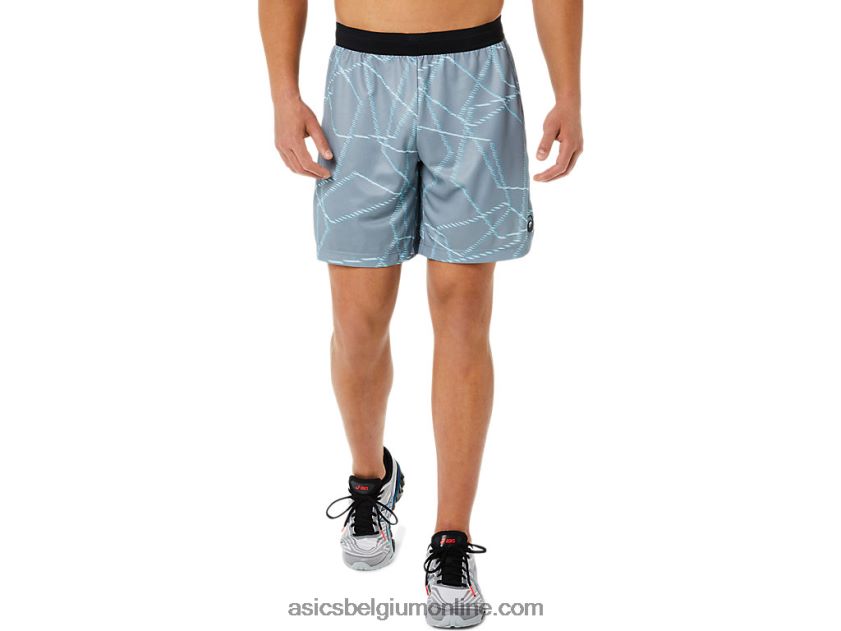 seizoensshort met all-over print voor heren V6HXR21437 blad rots Asics