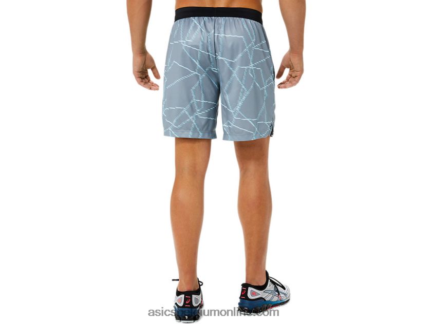 seizoensshort met all-over print voor heren V6HXR21437 blad rots Asics