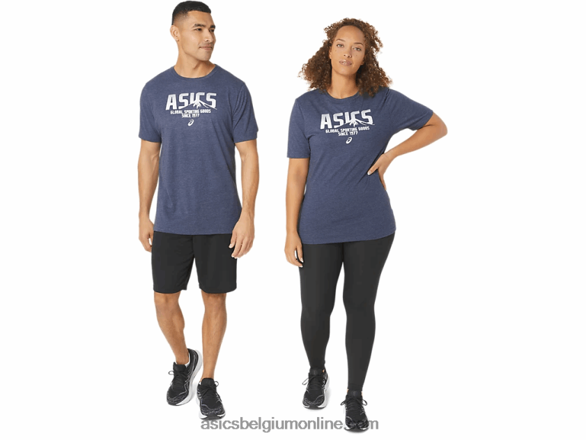 1977 mtn tee V6HXR22036 peacoat heide Asics