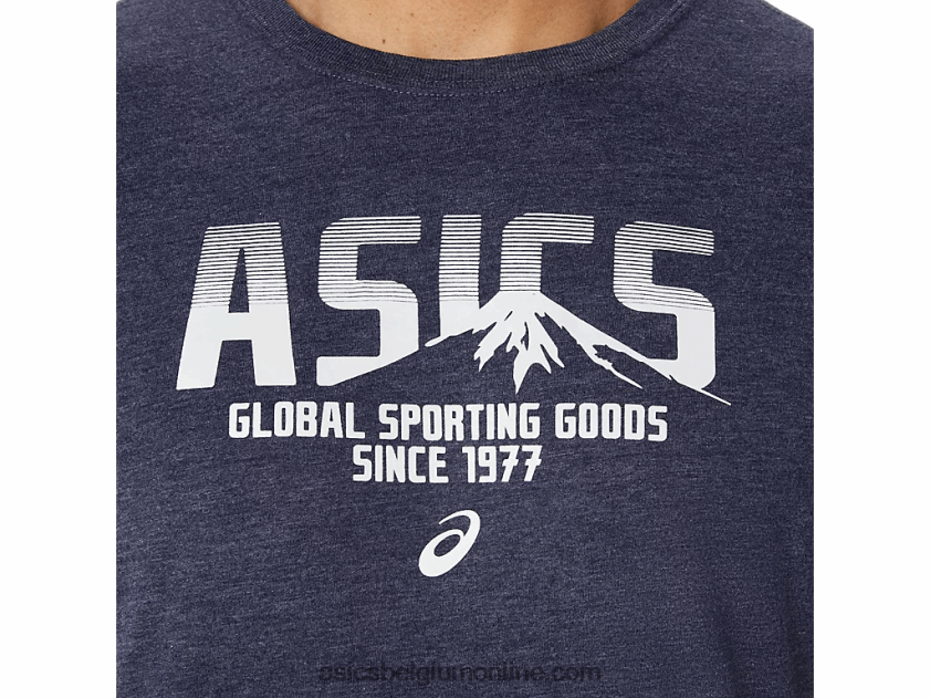 1977 mtn tee V6HXR22036 peacoat heide Asics