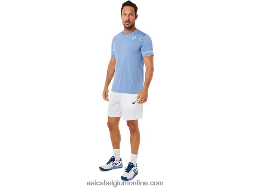 T-shirt met korte mouwen voor heren V6HXR21513 blauwe harmonie Asics