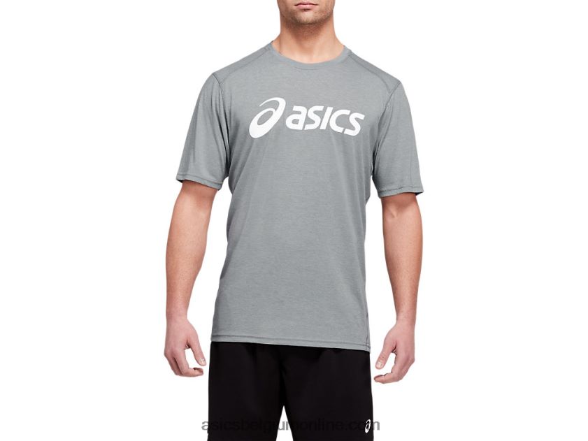 Triblend trainingstop met korte mouwen voor heren V6HXR21987 blad rotsheide/wit Asics