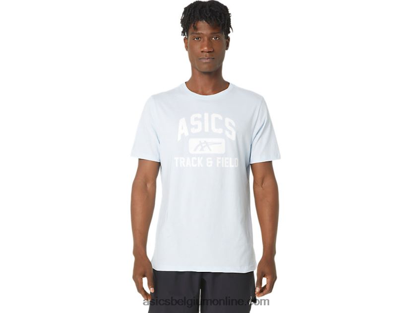Uniseks atletiekshirt met grafische print V6HXR2179 zachte lucht Asics