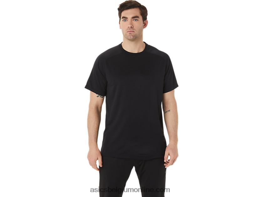 actieve top met korte mouwen voor heren V6HXR2753 prestatie zwart Asics