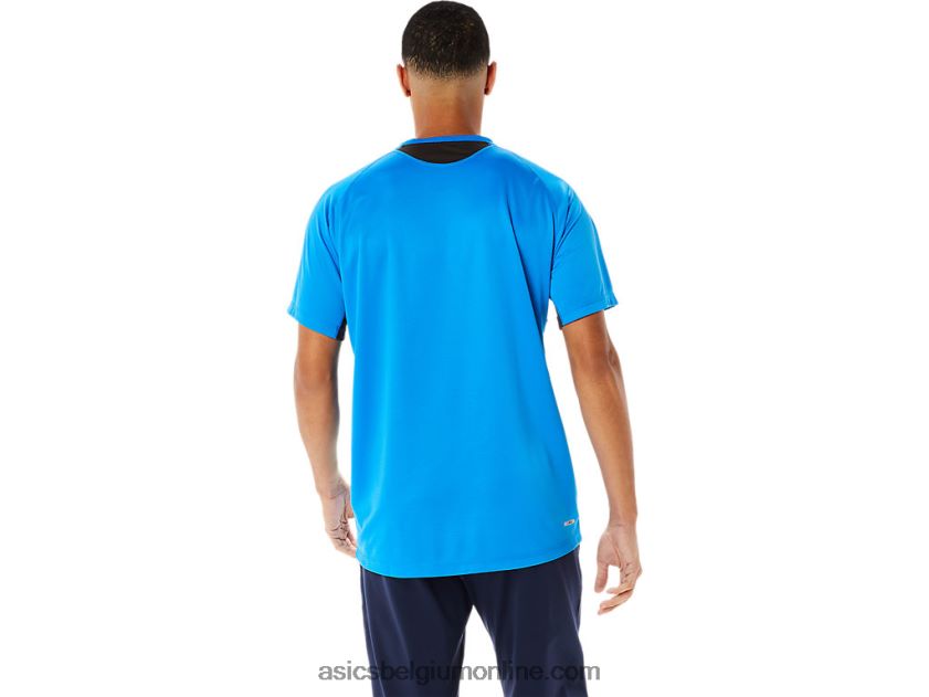 actieve top met korte mouwen voor heren V6HXR2762 elektrisch blauw Asics