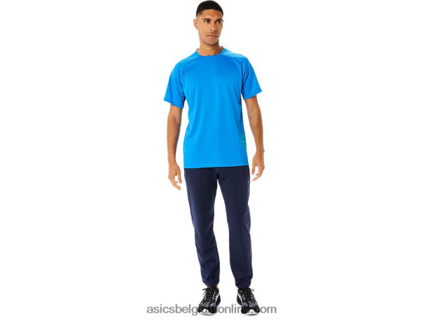 actieve top met korte mouwen voor heren V6HXR2762 elektrisch blauw Asics