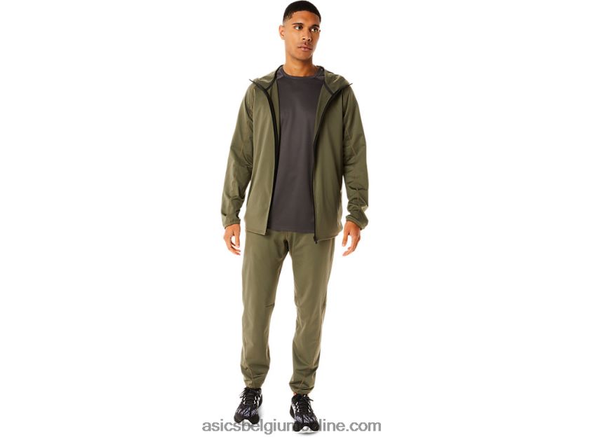actieve top met korte mouwen voor heren V6HXR2763 obsidiaan grijs Asics