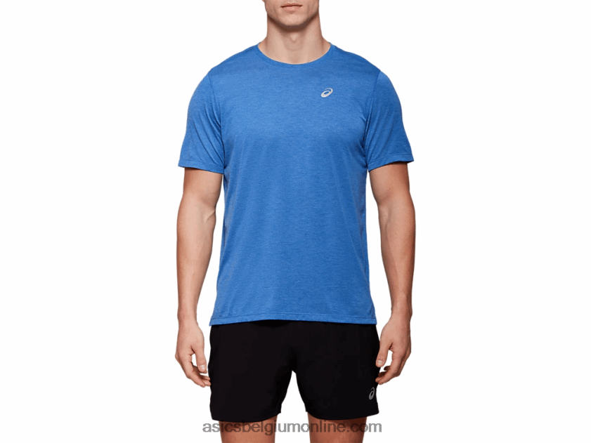 dorai herentop met korte mouwen V6HXR22121 blauwe heide Asics