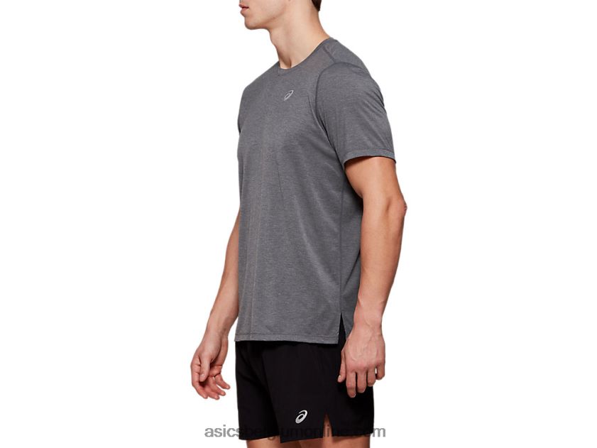 dorai herentop met korte mouwen V6HXR22122 donkergrijze heide Asics