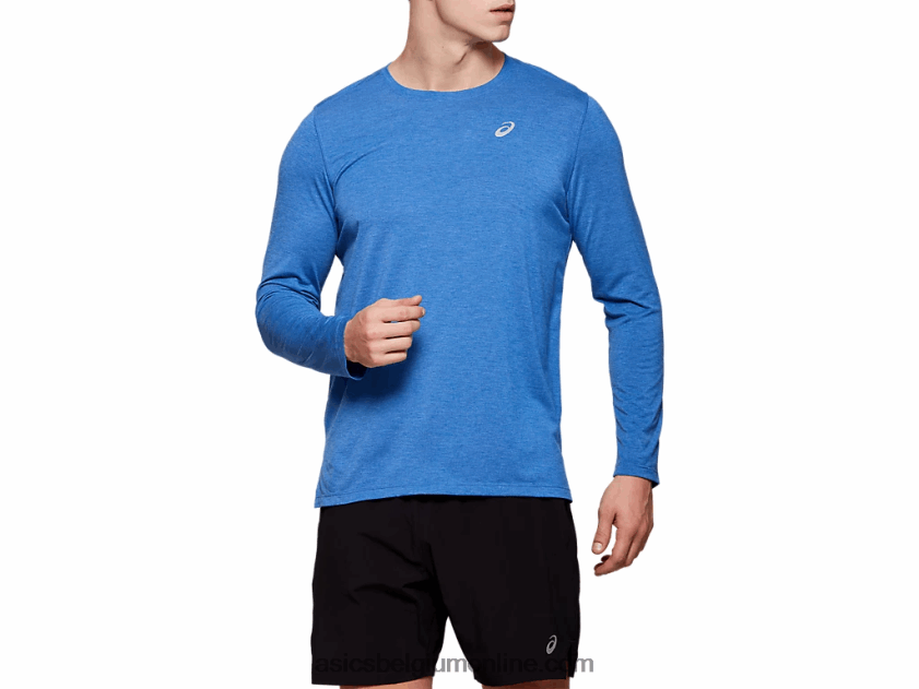 dorai herentop met lange mouwen V6HXR22093 blauwe heide Asics