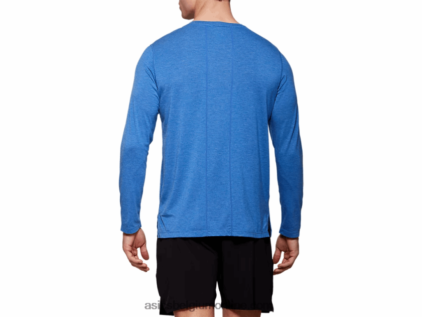 dorai herentop met lange mouwen V6HXR22093 blauwe heide Asics