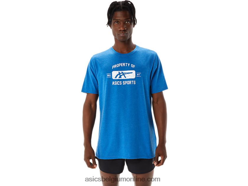 eigenschap met korte mouwen van sport-T-shirt V6HXR21231 meer rijden heide Asics
