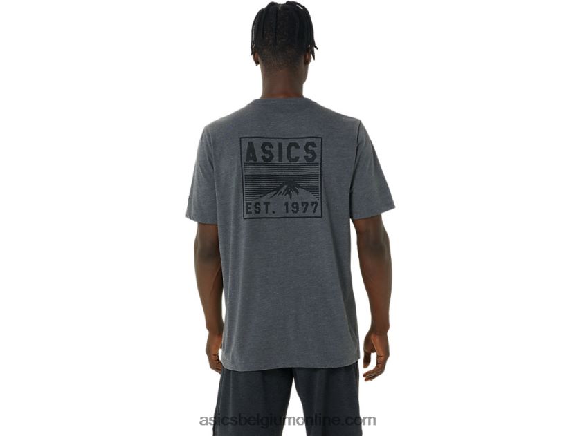 fuji-t-shirt uit 1977 V6HXR2886 donkergrijze heide Asics