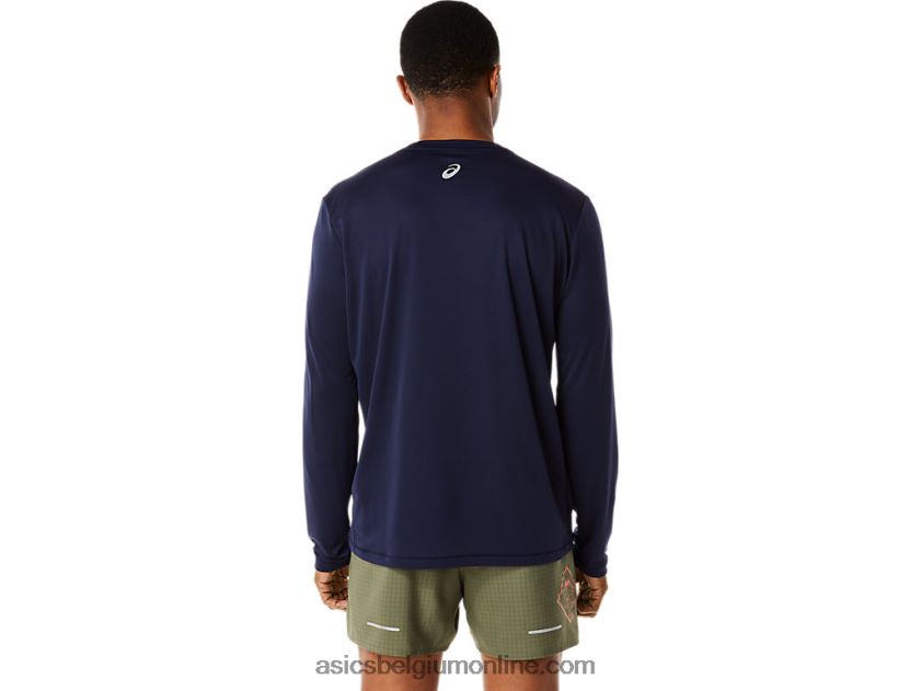 fujitrail-top met lange mouwen voor heren V6HXR21067 middernacht Asics