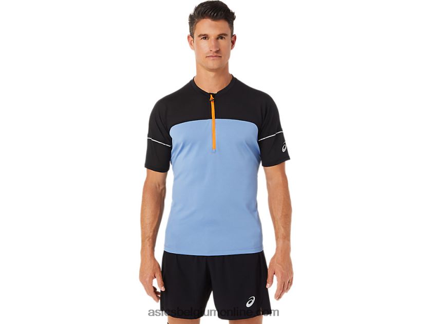 fujitrailtop voor heren V6HXR21433 blauw harmonie/performance zwart Asics