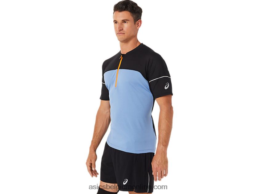 fujitrailtop voor heren V6HXR21433 blauw harmonie/performance zwart Asics