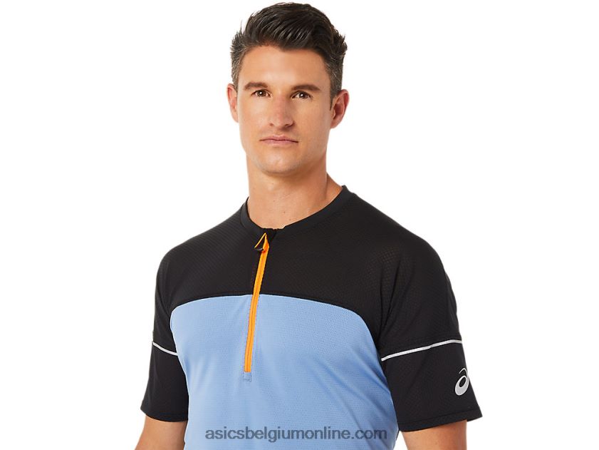 fujitrailtop voor heren V6HXR21433 blauw harmonie/performance zwart Asics