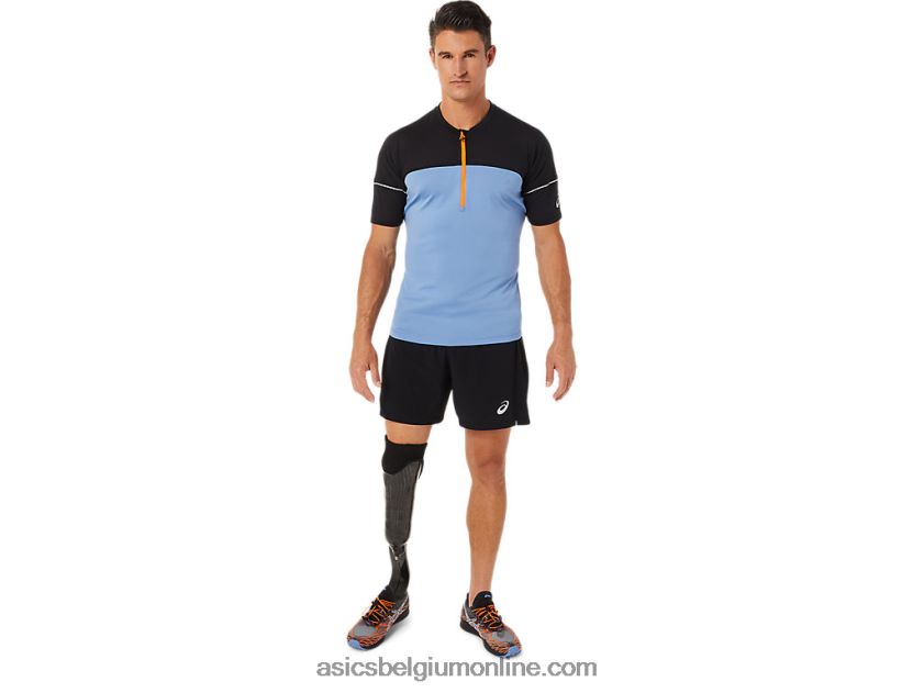 fujitrailtop voor heren V6HXR21433 blauw harmonie/performance zwart Asics