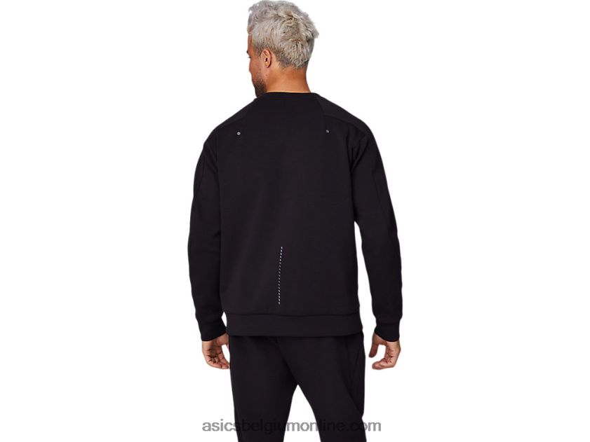 gebreide crew voor heren V6HXR21667 prestatie zwart Asics