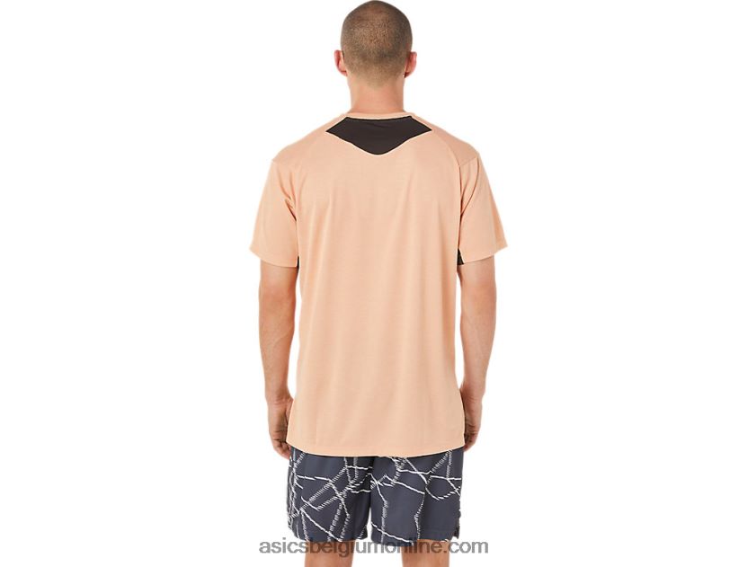 gel-cool print herentop met korte mouwen V6HXR21452 zomerse duinheide Asics