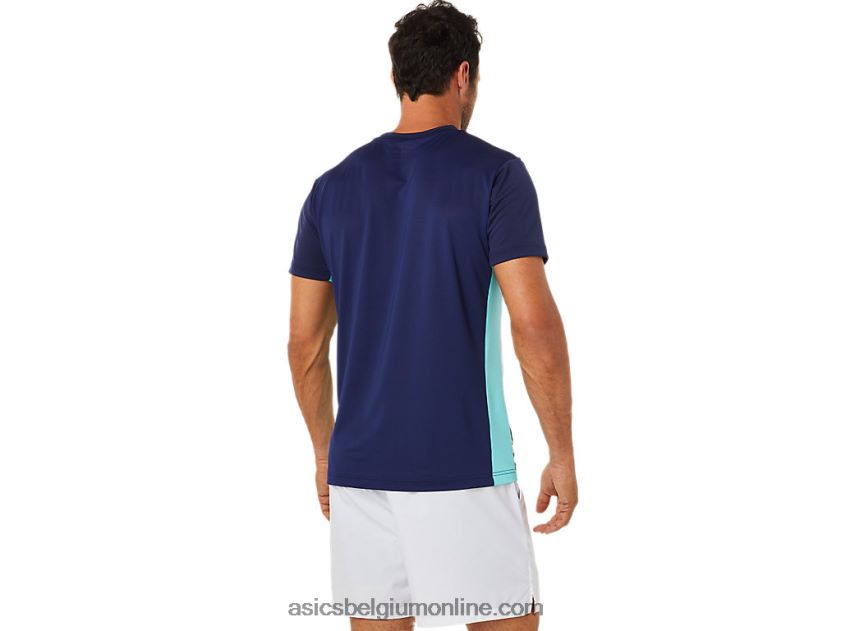 grafische herentop met korte mouwen V6HXR21531 briljant wit Asics