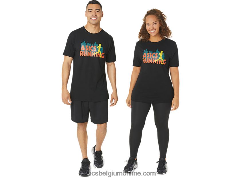 groenblijvend trailrun-T-shirt V6HXR21059 prestatie zwart Asics
