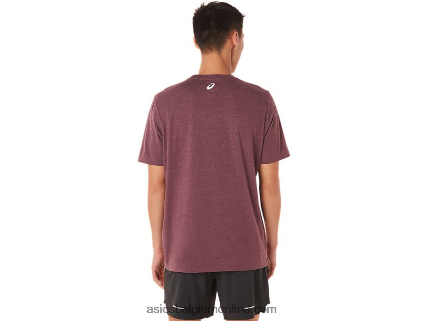 hardloopclub-T-shirt met korte mouwen V6HXR21462 diepe marsheide Asics
