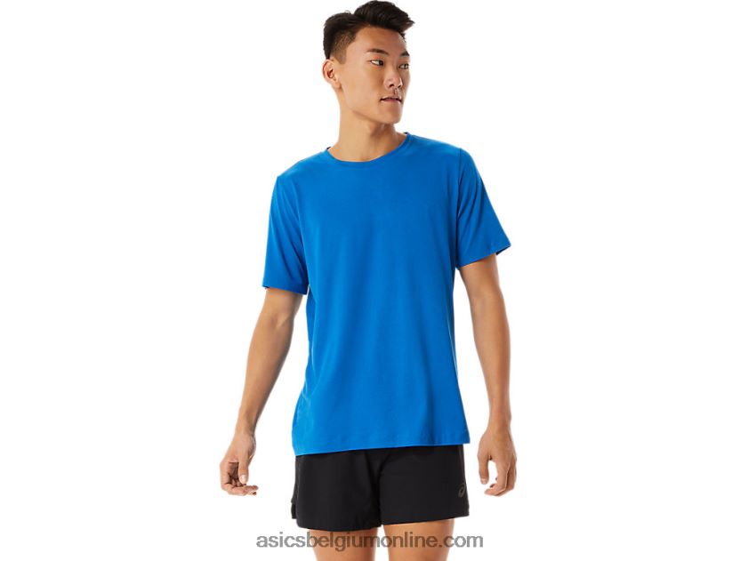 heren hthr tech top met korte mouwen V6HXR21361 franse blauwe heide Asics