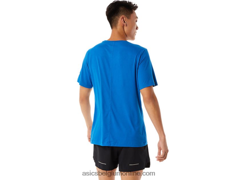 heren hthr tech top met korte mouwen V6HXR21361 franse blauwe heide Asics