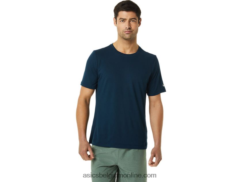 heren hthr tech top met korte mouwen V6HXR21449 meer rijden heide Asics