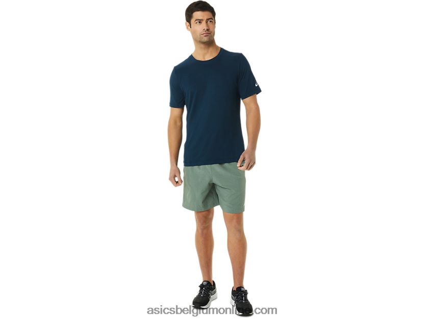 heren hthr tech top met korte mouwen V6HXR21449 meer rijden heide Asics