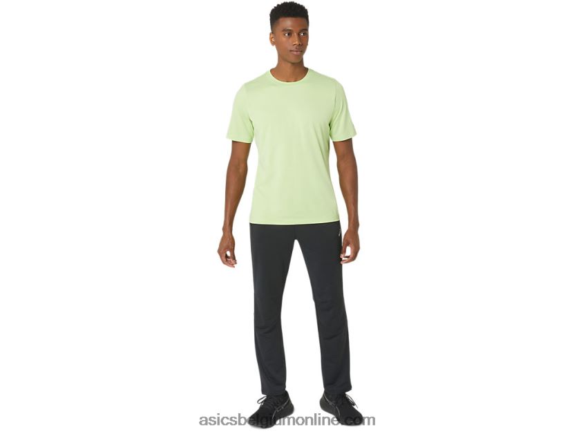 heren hthr tech top met korte mouwen V6HXR216 limoengroene heide Asics
