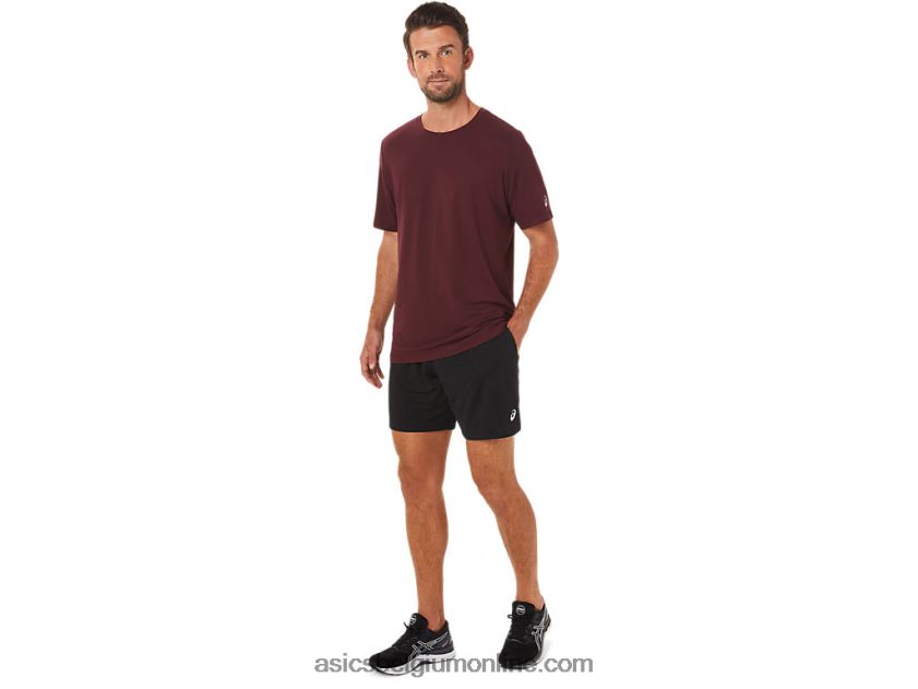 heren hthr tech top met korte mouwen V6HXR21703 diepe marsheide Asics