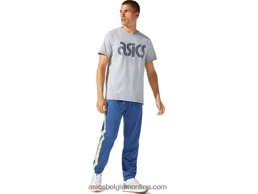 heren jersey folie bl T-shirt met korte mouwen V6HXR21897 piemontese grijze heide Asics