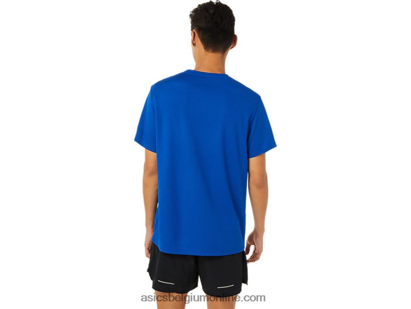 heren la marathon korte mouw V6HXR21622 blauw Asics