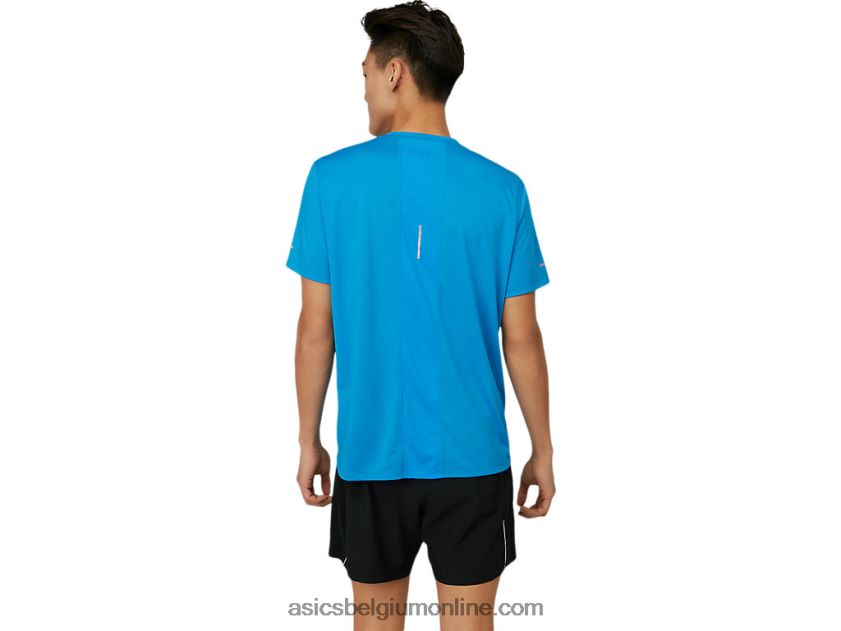 heren lite-show top met korte mouwen V6HXR21674 elektrisch blauw Asics