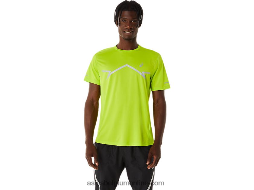 heren lite-show top met korte mouwen V6HXR2218 limoenschil Asics