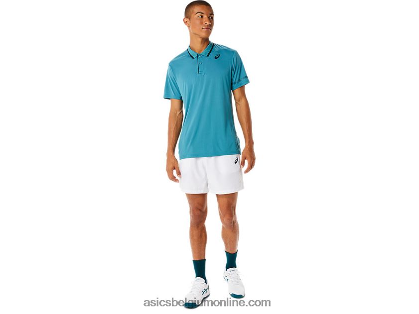 heren poloshirt V6HXR21117 mistige pijnboom Asics