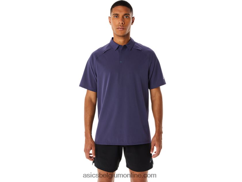 heren poloshirt van actibreeze jacquard V6HXR2221 indigo mist Asics