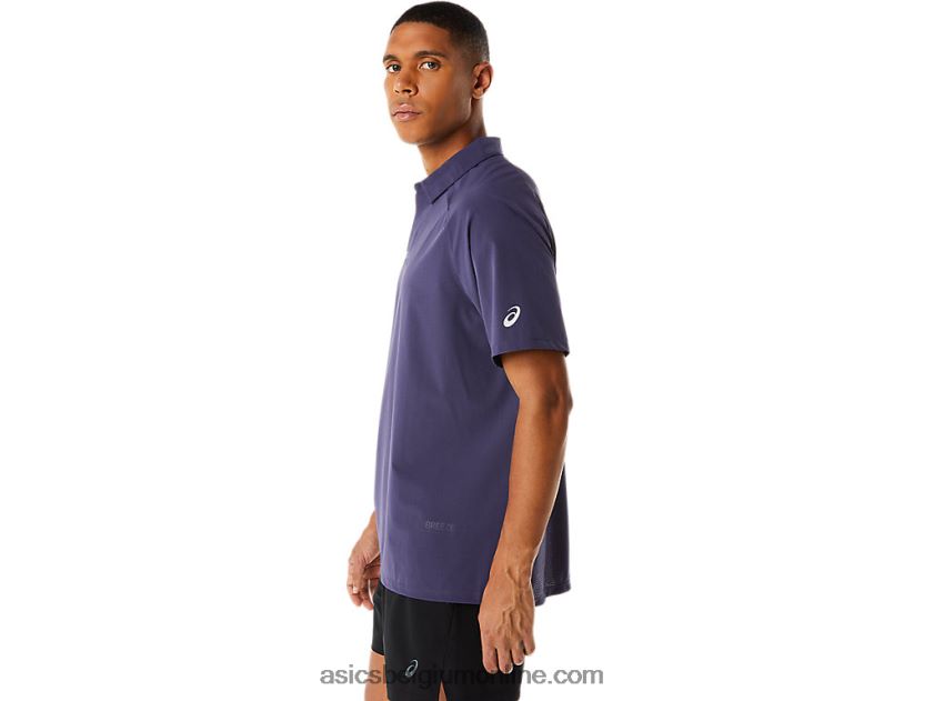 heren poloshirt van actibreeze jacquard V6HXR2221 indigo mist Asics