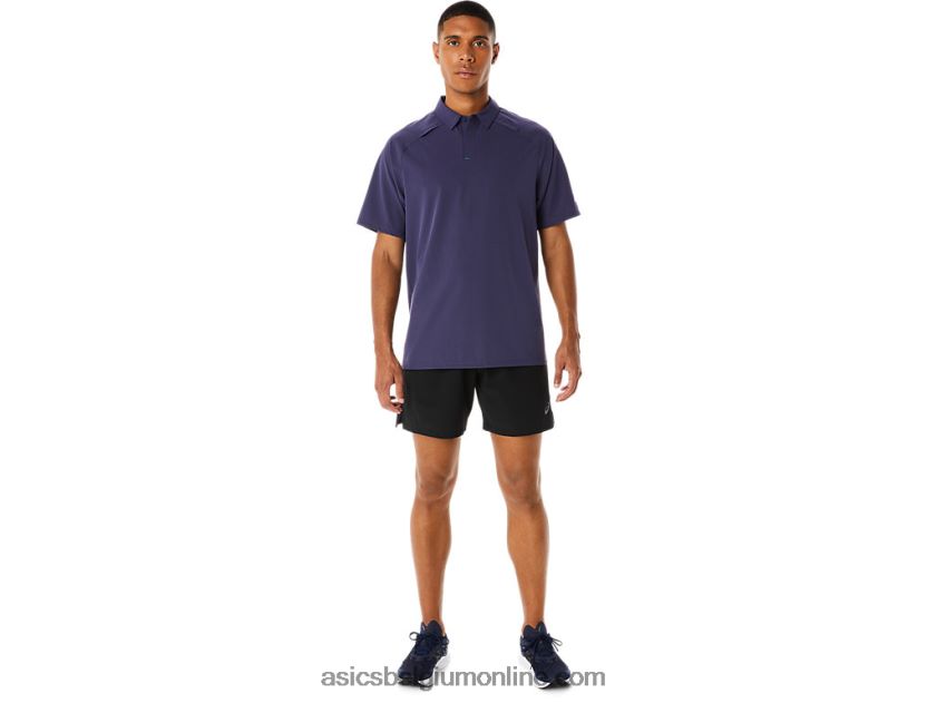heren poloshirt van actibreeze jacquard V6HXR2221 indigo mist Asics