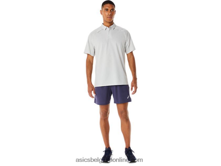 heren poloshirt van actibreeze jacquard V6HXR2275 gletsjer grijs Asics