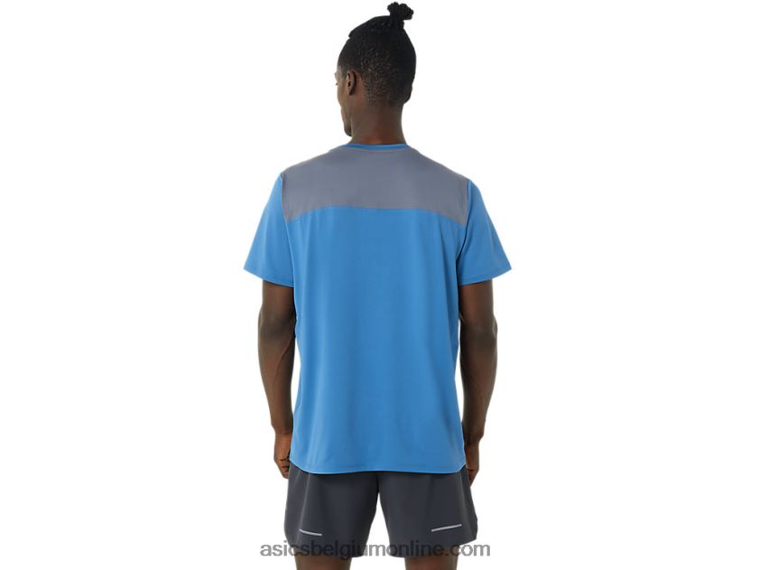 heren pr lyte korte mouw V6HXR21032 azuur/metropool Asics