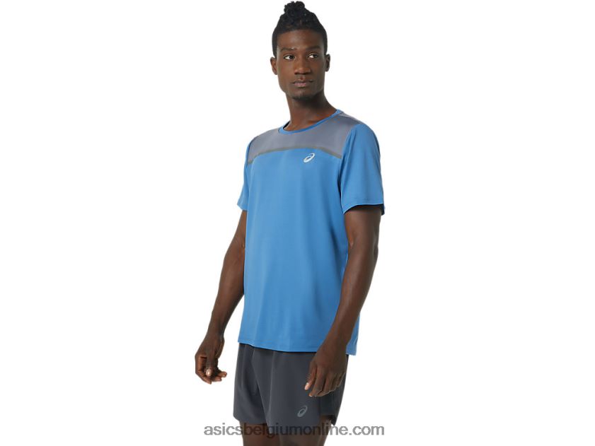 heren pr lyte korte mouw V6HXR21032 azuur/metropool Asics