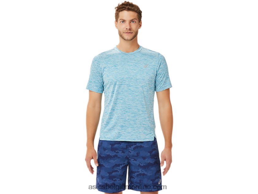 heren pr lyte korte mouw V6HXR22024 groenblauw Asics