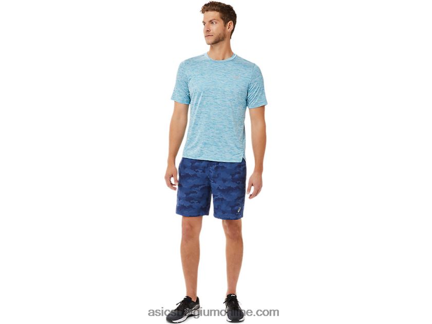 heren pr lyte korte mouw V6HXR22024 groenblauw Asics