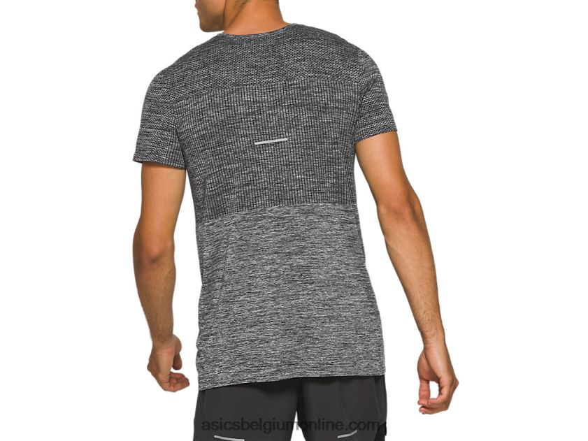 heren race naadloze korte mouw V6HXR22047 prestatie zwart Asics